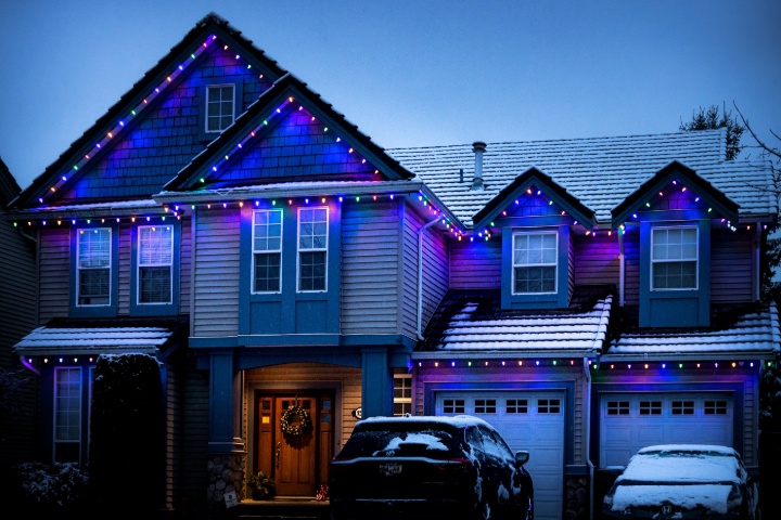 Installing Christmas Lights